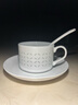 京东京造咖啡杯 景德镇玲珑陶瓷咖啡杯碟套装白瓷马克杯早餐杯子礼物150ml 实拍图