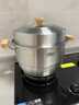 爱仕达（ASD）蒸锅304不锈钢双层家用蒸煮炖汤锅 30CM加高多层蒸笼·原木系列G2 实拍图
