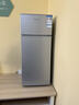 荣事达（Royalstar）小冰箱小型家用出租房双门一级能效宿舍冷藏冷冻两用节能电冰箱 86A158【一级能效】【三天不到1度电】银 实拍图