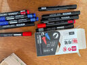 得力（deli）(deli)黑色粗头物流油性笔 墨量升级大容量快递签字办公文具马克笔记号笔 10支/盒 P06881 黑色 实拍图