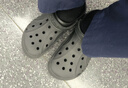 卡骆驰（CROCS）洞洞鞋贝雅男鞋女鞋轻便耐磨一脚蹬拖鞋休闲鞋|10126 黑色-001 45 (290mm) 实拍图