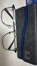 依视路（ESSILOR） 钻晶系列高清耐磨防蓝光近视超薄镜片专业配度数眼镜架男女镜框 钛+金属-全框-4021BK-黑色 镜框+依视路膜御防蓝光1.56现片 实拍图