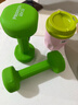 PROIRON普力艾 浸塑哑铃女士家用哑铃儿童哑铃健身哑铃套装 果绿色2kg*2 实拍图