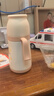 小土豆（potato）保温杯婴儿偏中心吸管奶瓶一岁以上316不锈钢吸管杯300ml 凯斯棕 实拍图