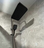 四季沐歌精铜龙头淋浴花洒套装枪灰增压花洒喷头全套手持花洒浴室淋浴器 【电镀款】精铜主体+雨幕顶喷 实拍图