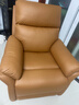 左右沙发功能皮感科技布单人沙发单椅DZY6010 暮光橙31055 实拍图