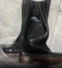 胜丽（SHENGLI）T-Gard® 雨鞋高筒防水鞋户外雨天耐磨胶鞋不易滑雨靴黑色42码 1双 实拍图
