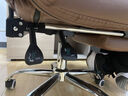 英斯迪尔（INSDEA）家用老板椅舒适久坐办公椅电脑椅可躺靠背椅书房书桌商务沙发座椅 咖色+脚踏-纳米皮【高弹海绵】 钢制脚 实拍图