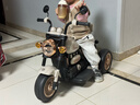萌天使儿童电动摩托车儿童摩托车3-6岁儿童电动车玩具车可坐人儿童车 高配白|6V10电瓶+双驱 实拍图