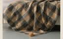 水星家纺毛毯A类抗静电双面绒苏迪格纹毯易折叠多功能毛巾被90cm×150cm 实拍图