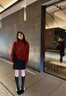 小香风亮片半身裙2026秋季新款高腰显瘦A字裙毛呢包臀裙女 黑色短款 M 实拍图