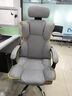 锦汐电脑椅办公椅子电竞椅家用人体工学椅老板椅主播靠背椅皮革转椅 灰色+4级杆+乳胶【二代升级】 实拍图