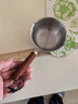 热油小锅泼油锅加厚不锈钢木柄防烫带刻度双倒流口不挂油无涂层 【木柄】爆款300ml 实拍图