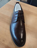骆驼（CAMEL）德比轻便舒适抓花牛皮商务正装男士皮鞋 GE12235360 棕色 41 实拍图