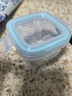希乐扣Cilock耐热玻璃饭盒 迷你保鲜盒辅食碗可蒸煮冷冻密封辅食盒 方160ml*3 实拍图