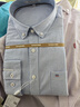 罗蒙（ROMON）纯棉牛津纺长袖衬衫男士休闲保暖上衣秋冬款中青年商务加厚衬衣男 蓝色 42 实拍图