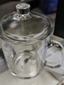 VTyee加厚耐热玻璃茶杯带盖茶饮杯盖杯带把杯子办公家用喝水杯泡茶杯 【新款】观念杯350ML 1只 实拍图