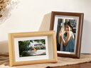 金隆兴6寸相框摆台原木色木质相框简约挂墙相片画框装裱结婚宝宝照片墙 实拍图