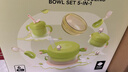 babycare儿童餐具辅食碗保温碗宝宝吃饭工具新生婴儿礼盒送礼5件套绿PPSU 实拍图