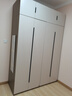 顾家木艺 顾家家居 KUKA顾家木艺 衣柜 现代简约ENF级储物柜子衣橱趟门卧室家具 PT8020GY 4门衣柜(2门A+2门B)-1.6米 带顶柜-总高2.4米 实拍图