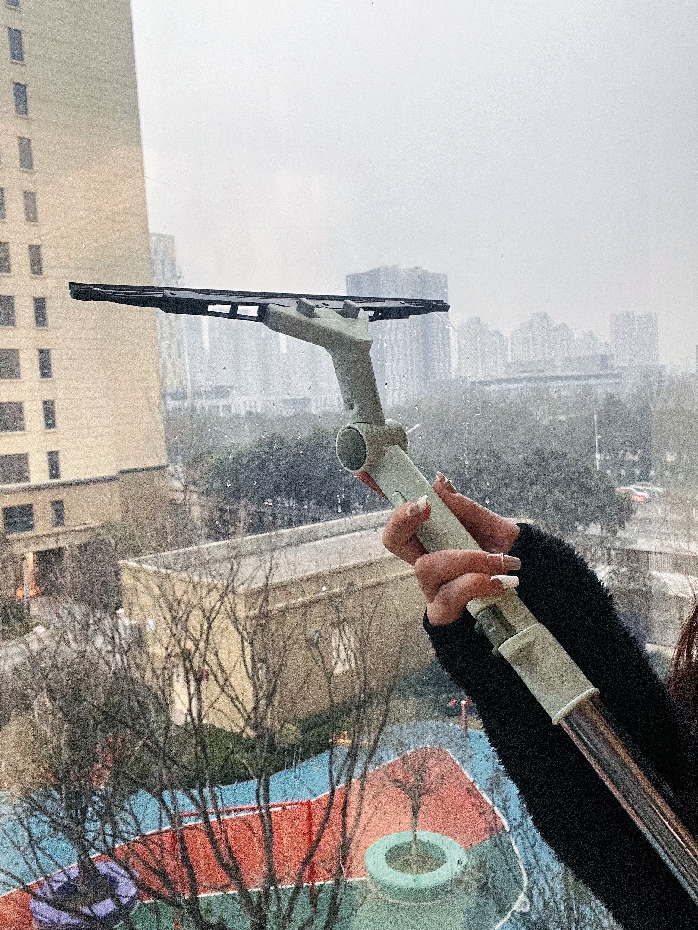 享家美家用高层擦窗外专用工具2026新款玻璃擦窗器伸缩杆可调节清洁神器 实拍图