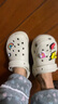 卡骆驰（CROCS）经典云朵老爹鞋洞洞鞋时尚百搭女鞋拖鞋一脚蹬|206750 骨白色-2Y2(含智必星) 34 (210mm) 实拍图