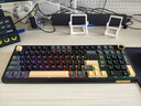 京东京造JZ990Pro三模无线蓝牙有线办公游戏键盘电竞PBT键帽RGB送男友独立数字区续航外设机械键盘鎏金黑 实拍图