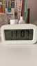 康巴丝（Compas）闹钟夜光聪明灯智能语音报时起床神器自动感光三组闹铃小闹钟儿童学生钟 2139 白色充电款新年礼物 实拍图