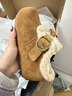 百丽（Belle）喵喵吐司毛毛勃肯鞋女冬季新款加绒棉鞋雪地靴B2829DM5 灰色 37 (235mm) 实拍图