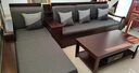 墨宸沙发 紫金檀木实木沙发新中式客厅大小户型冬夏两用转角储物家具 四人位+贵妃+茶水柜+茶几+电视柜 实拍图