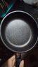 【亏本清仓】韩式麦饭石色不粘锅平底锅铁锅电磁炉不带盖 黑色小煎锅 14cm 实拍图