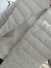鸭鸭（YAYA）佟丽娅同款轻薄羽绒服女新款冬季短款圆领内胆修身时尚薄外套男 米白色【女款无领】 S 【建议80-90斤】 实拍图