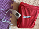 同仁堂 电加热盐袋海盐热敷包热敷袋理疗袋 粗盐热敷艾灸艾草暖宫腰带红 实拍图
