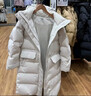 优衣库女装高级保暖羽绒长大衣/老爸评测外套夹克481014 01 乳白色 2XL /165/100B 实拍图