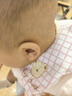 爱贝迪拉（AIBEDILA）婴儿口水巾纯棉围嘴360度旋转宝宝用品口水兜新生儿防水围兜4条装 实拍图
