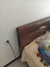 源氏木语全实木床北欧风小户型卧室家具橡木床现代简约主卧1.5m1.8m双人床 【10】橡木胡桃色高铺夜光床斜靠版【橡木】 1800mm*2000mm  框架结构 实拍图
