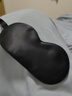 TA真丝眼罩桑蚕丝睡眠遮光透气男女士通用午睡觉舒适夏日冰凉感黑色 实拍图