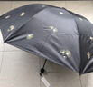 天堂伞遮阳伞太阳伞黑胶防晒伞防紫外线三折便携晴雨两用伞女 菠萝 甘酪白 实拍图