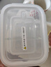 京东京造 饭盒 微波炉上班族学生便当高硼硅玻璃餐盒大容量2分格1L 实拍图