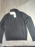 优衣库女装精纺美利奴羊毛POLO领针织衫/通勤478333 07 青灰色 M /160/84A 实拍图