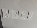 公牛（BULL）开关插座G57蝶翼超薄一开单控五孔带开关插座G57E333A暮雪白暗装 实拍图