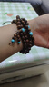黑花梨沉香木檀木佛珠108念珠仿绿松石隔珠木质手链总批发 黑花梨隔珠08mm*108颗 实拍图