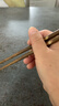 木之初  日式和风鸡翅木筷子家用套装天然原木质无蜡尖嘴快子一人一筷 日式混色10双家庭装 实拍图