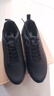 特步运动鞋男鞋跑鞋冬季皮面防水轻便减震健身休闲慢跑步鞋子男黑色 实拍图