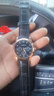 【网红爆款】商务腕表石英运动表休闲皮带男女手表 黑色 实拍图