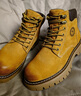 骆驼（CAMEL）【王俊凯同款】马丁靴男鞋冬季新款高帮大黄靴女户外工装登山靴子 G13W379132 金黄色 (男款) 43 实拍图