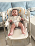 婴之梦宝宝餐椅婴儿0-6岁多功能二合一摇椅可坐躺折叠儿童吃饭餐桌椅 珍白+餐椅摇椅+万向轮+涂鸦软垫 实拍图