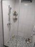 九牧淋浴房卫生间隔断推拉门一体式淋浴房淋浴隔断浴室隔断干湿分离 阻尼缓冲 银色1.2-1.29米 1.9米高 实拍图