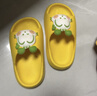 巴布豆（BOBDOG）儿童拖鞋男女童宝宝软底居家室内外夏季凉拖鞋 黄色 150码 实拍图
