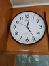 康巴丝（Compas）挂钟客厅钟表 简约钟表客厅石英钟表挂墙时钟 c2877咖木色 33.5cm 实拍图